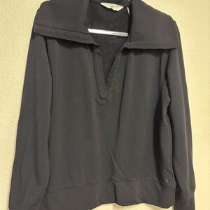 Women's Black Tavi Coast Sweatshirt wide collar